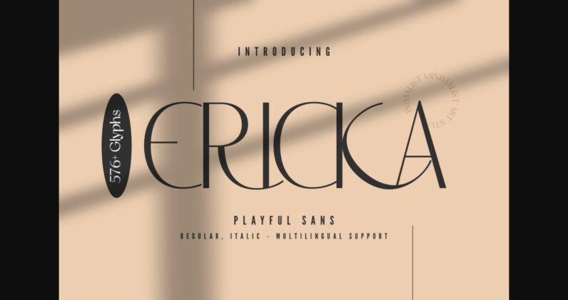 Ericka Font Poster 3