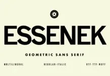 Essenek Font Poster 1