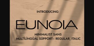 Eunoia Font Poster 1