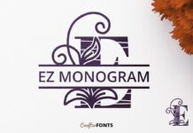 EZ Monogram Font Poster 1