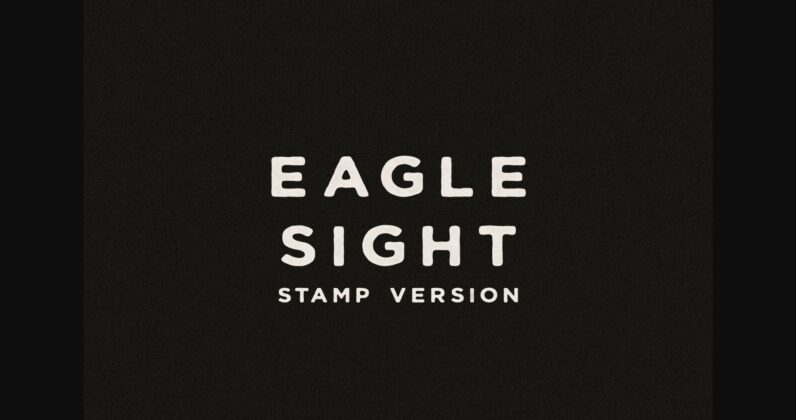 Eagle Sight Stamp Font Poster 1