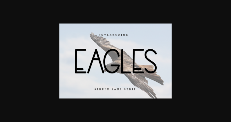 Eagles Font Poster 3