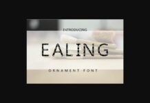 Ealing Font Poster 1