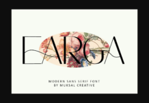 Earga Font Poster 1