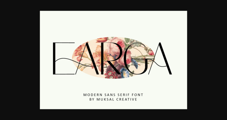 Earga Font Poster 1