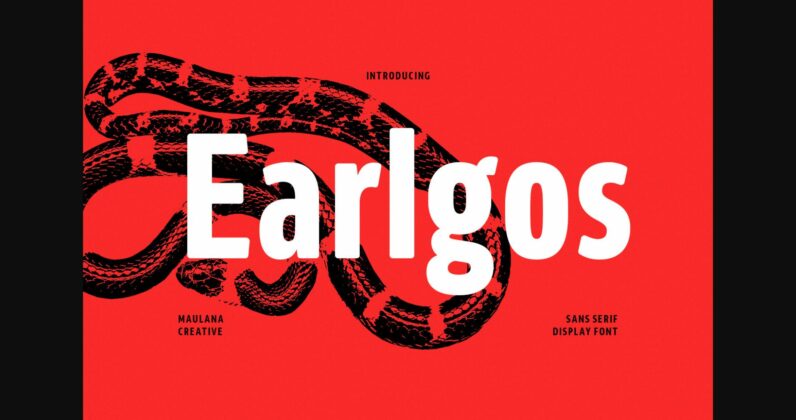 Earlgos Font Poster 3