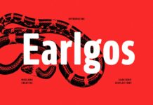Earlgos Font Poster 1