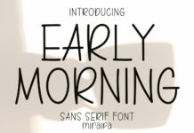 Early Morning Font Poster 1