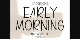 Early Morning Font Poster 1