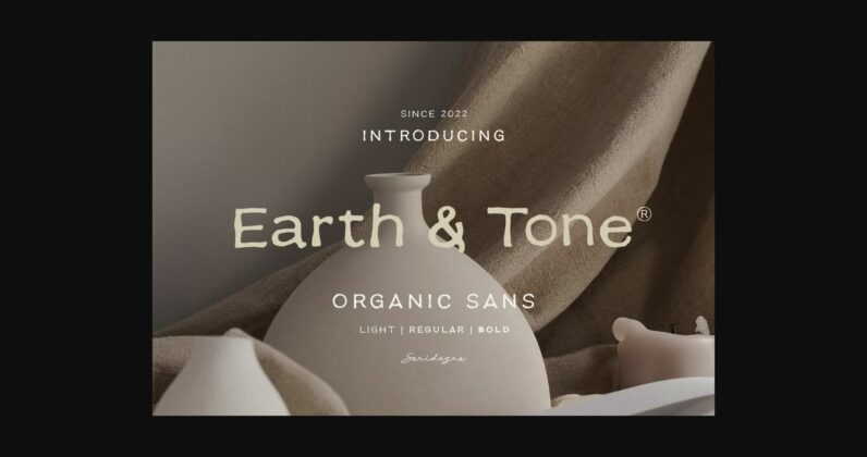 Earth Tone Font Poster 3