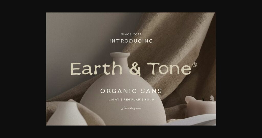 Earth Tone Font Poster 1