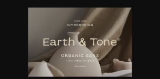 Earth Tone Font Poster 1