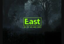 East Font Poster 1