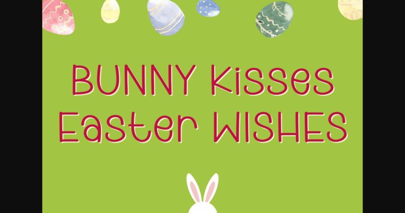 Easter Be Hoppy Font Poster 4