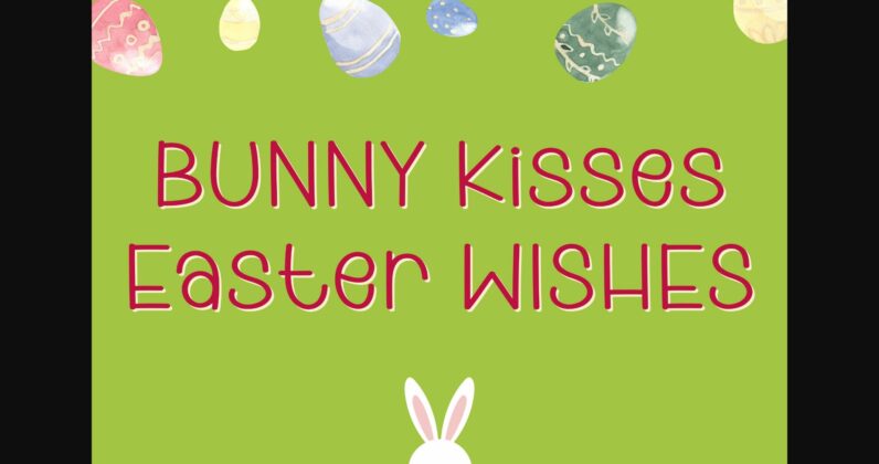 Easter Be Hoppy Font Poster 4