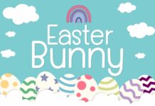 Easter Bunny Font Poster 1