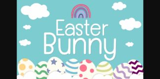 Easter Bunny Font Poster 1