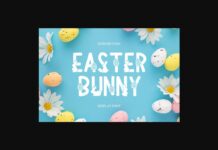 Easter Bunny Font Poster 1