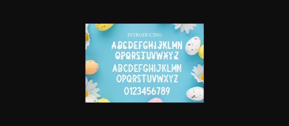 Easter Bunny Font Poster 4