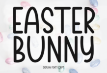 Easter Bunny Font Poster 1