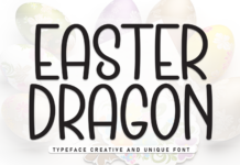Easter Dragon Font Poster 1