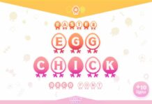 Easter Egg Chick Font Poster 1