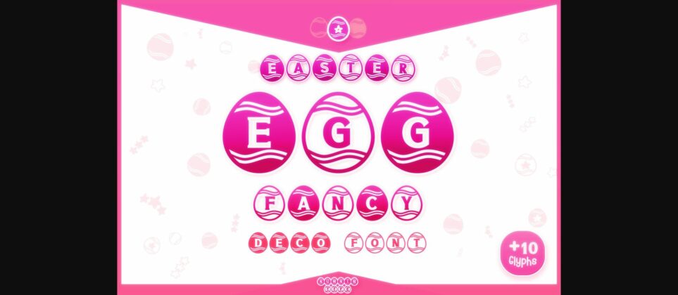 Easter Egg Fancy Font Poster 3