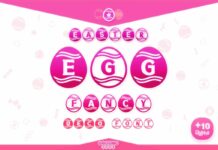 Easter Egg Fancy Font Poster 1