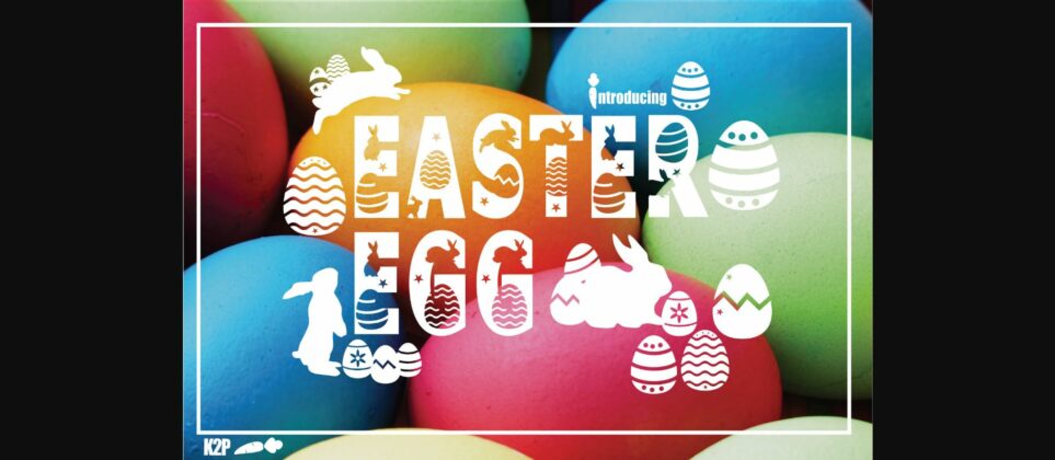 Easter Egg Font Poster 3