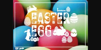 Easter Egg Font Poster 1