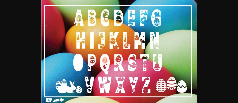 Easter Egg Font Poster 4