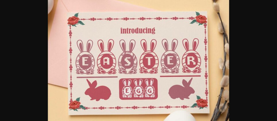 Easter Egg Font Poster 3