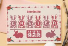 Easter Egg Font Poster 1