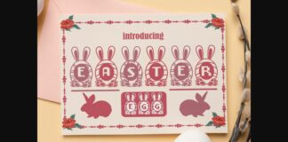 Easter Egg Font Poster 1