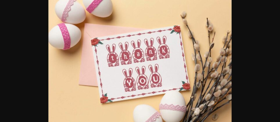 Easter Egg Font Poster 11