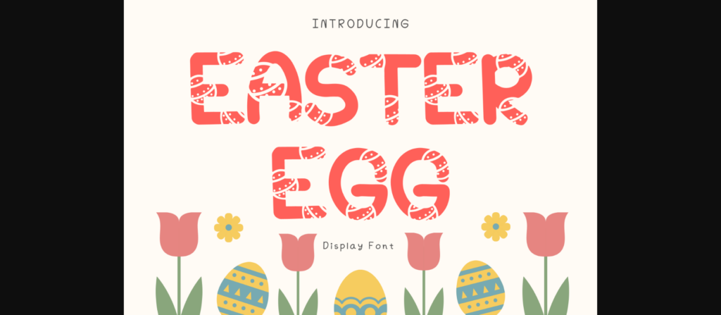 Easter Egg Font Poster 3