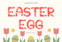 Easter Egg Font Poster 1