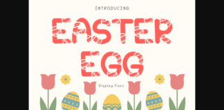 Easter Egg Font Poster 1