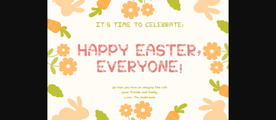 Easter Egg Font Poster 2