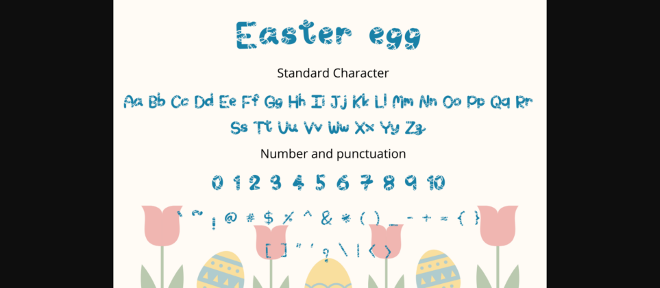 Easter Egg Font Poster 5