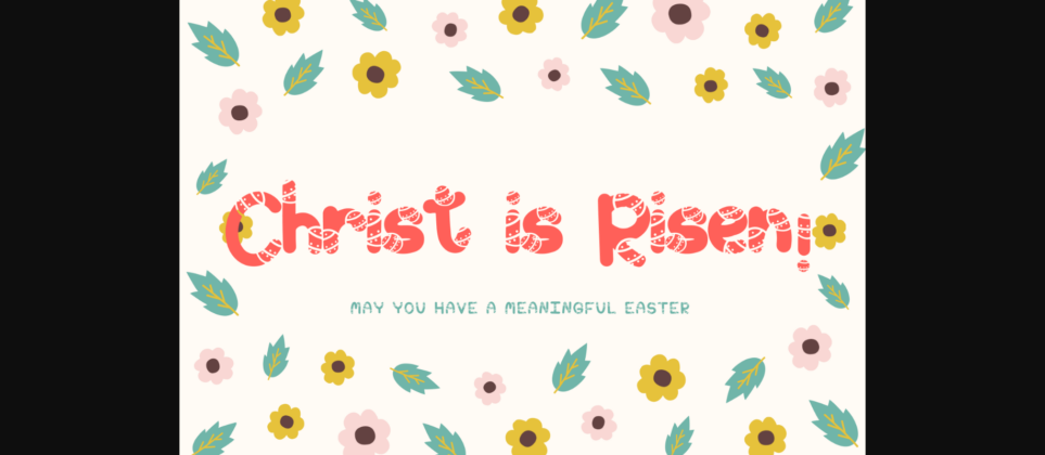 Easter Egg Font Poster 6