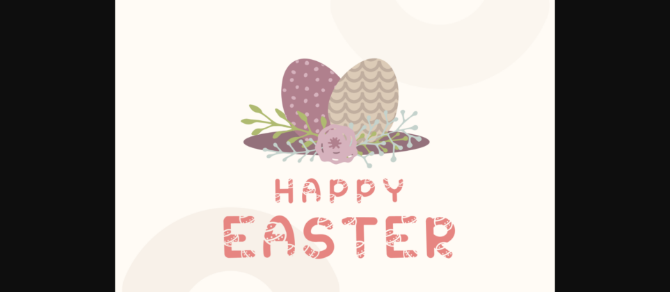 Easter Egg Font Poster 7