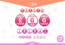 Easter Egg Tribal Font Easter Egg Tribal Font Poster 1