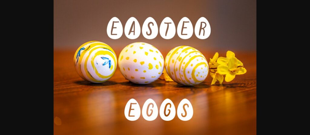 Easter Eggs Font Poster 1