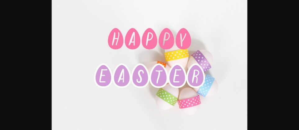 Easter Eggs Font Poster 2