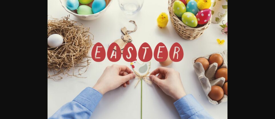 Easter Eggs Font Poster 5