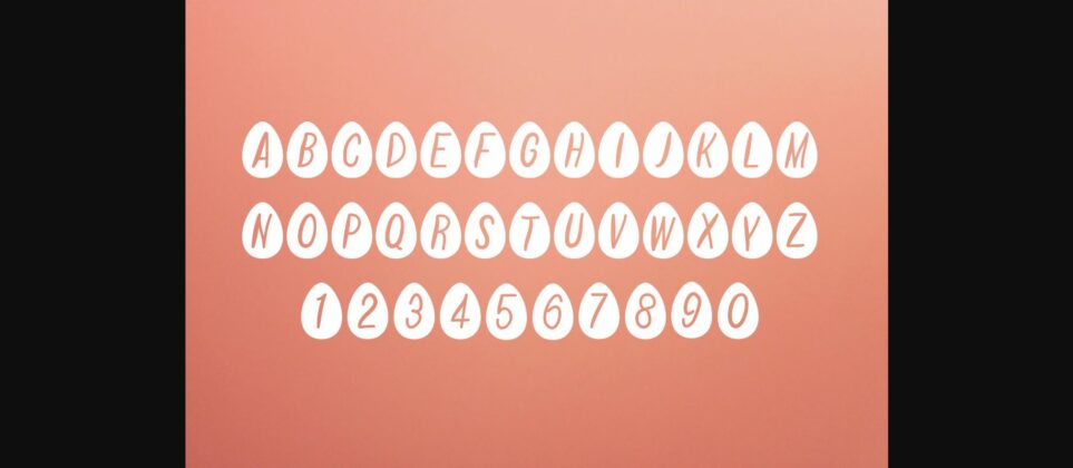 Easter Eggs Font Poster 6