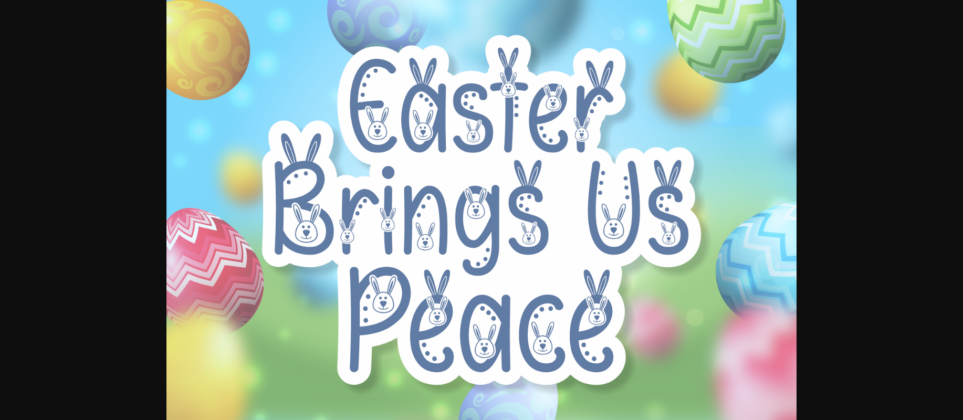 Easter Humble Font Poster 5