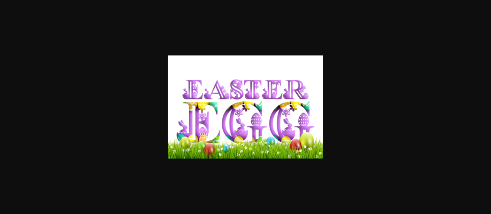 Easter Monogram Font Poster 3