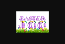 Easter Monogram Font Poster 1